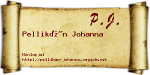 Pellikán Johanna névjegykártya